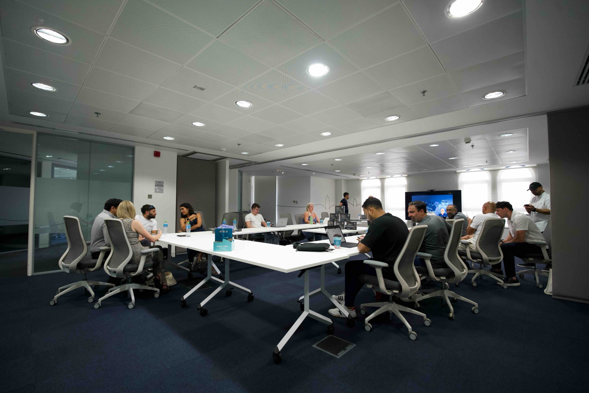 State-of-the-art conference room for theoretical training